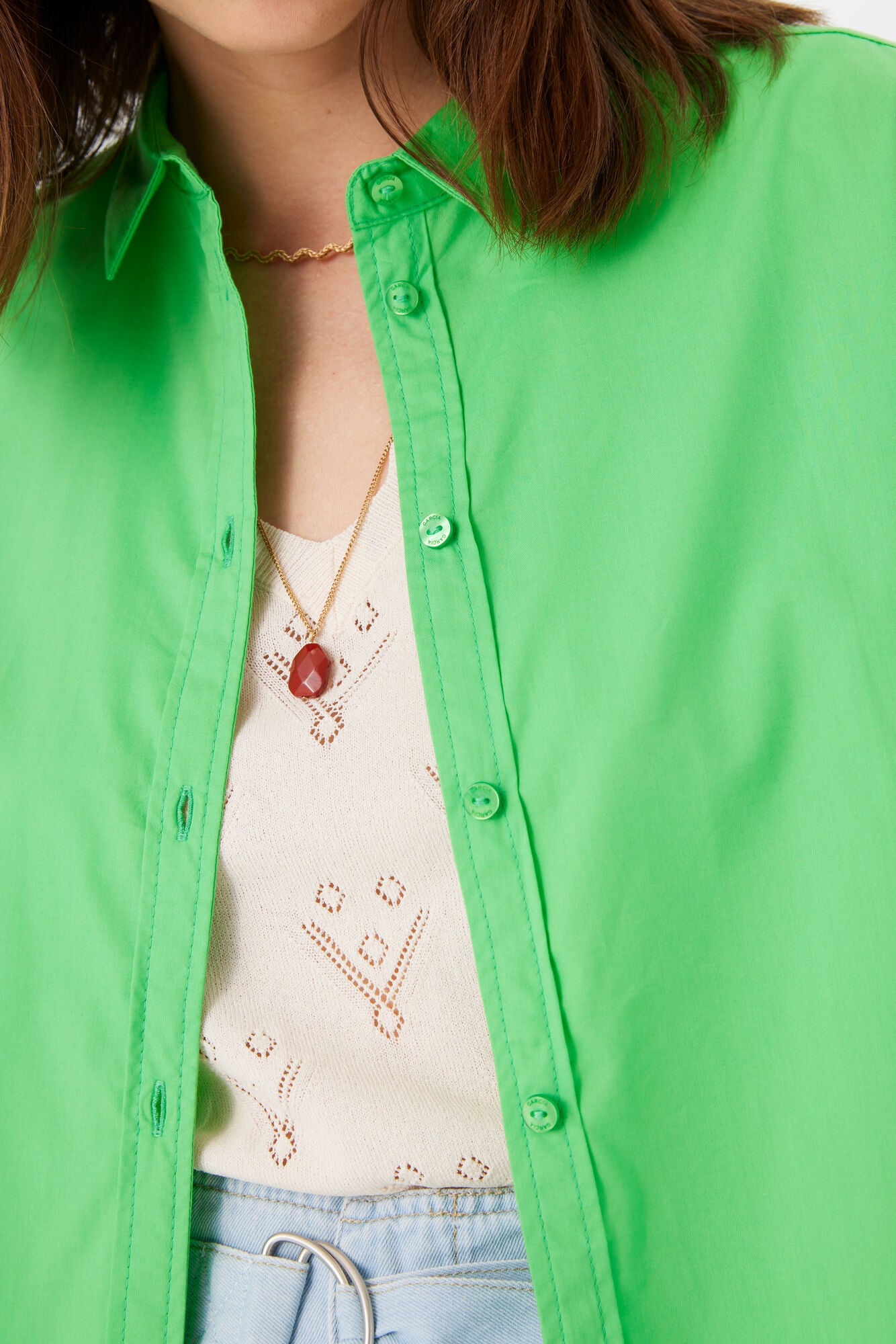 Ladies LS Shirt | Festive Green