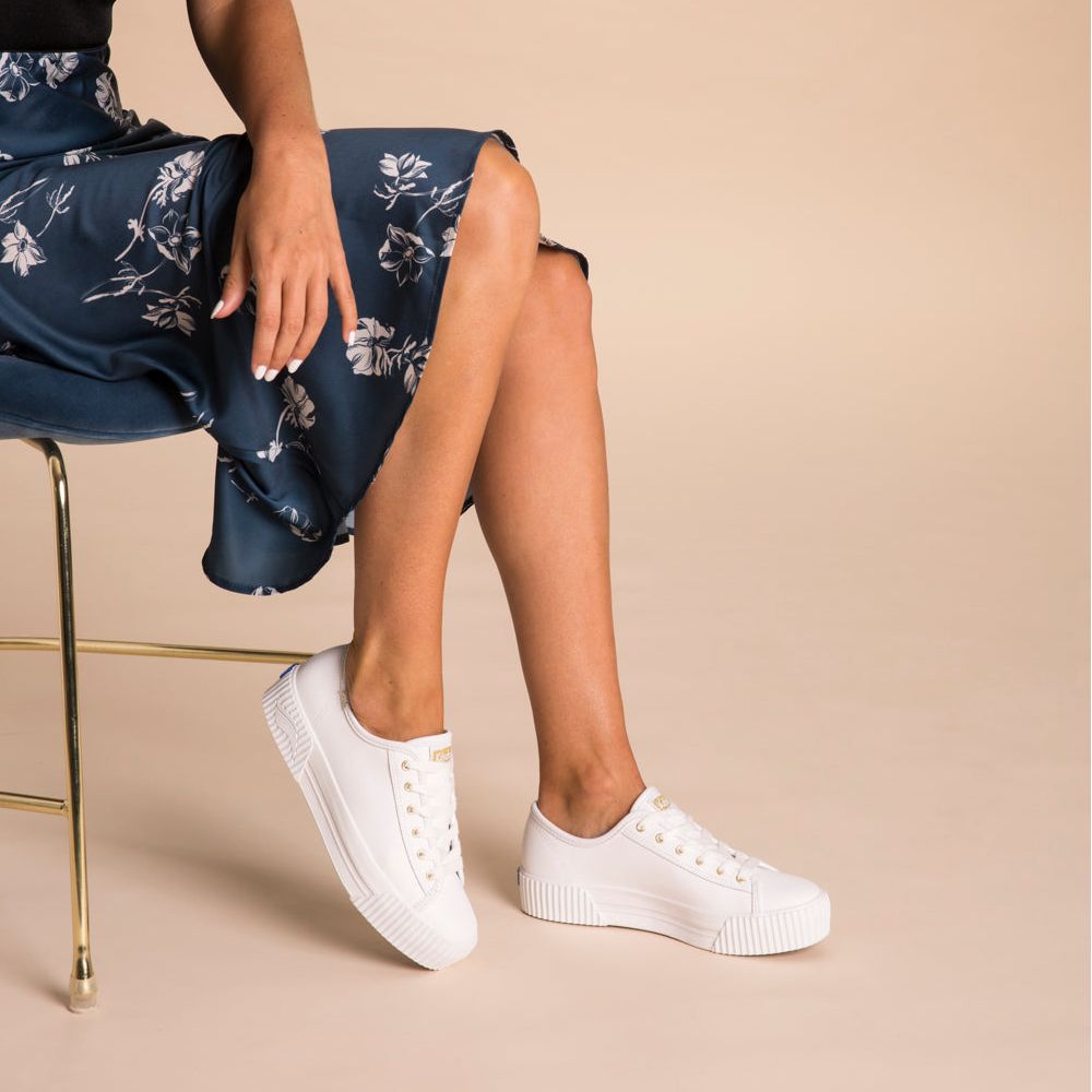 Keds triple hot sale up leather